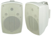 Adastra BH8 Speakers Outdoor Pair White 8" 120W 8OHM Background Sound System IP44
